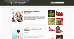 Desktop Screenshot of fondations.net