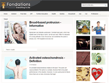 Tablet Screenshot of fondations.net
